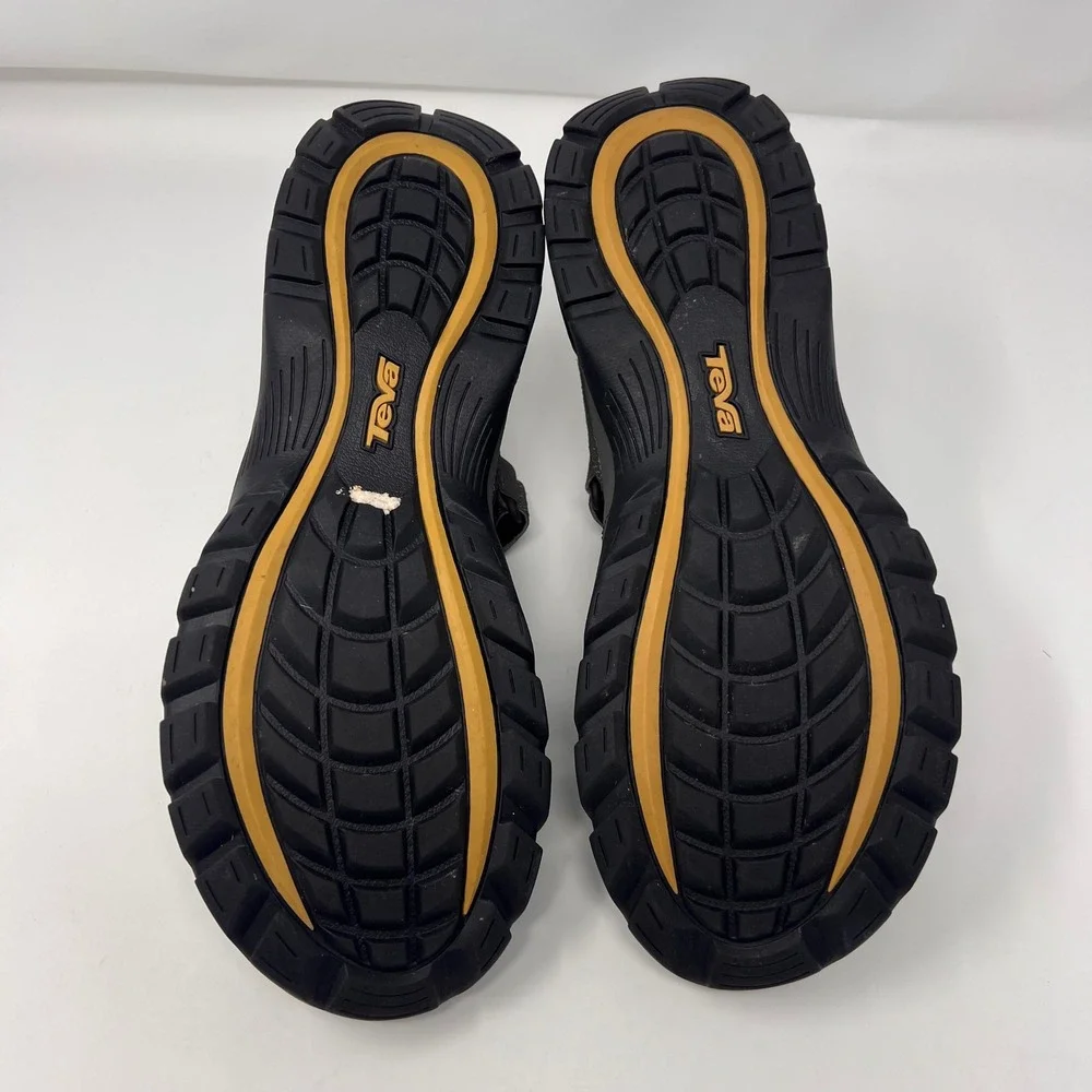 Teva Forebay Sandals Mens 10 Grey Closed ShocPad Hiking Water Shoes 1001116 EUC